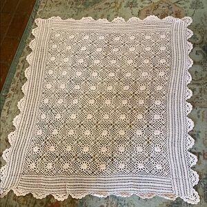 Handmade Crochet Lace Blanket